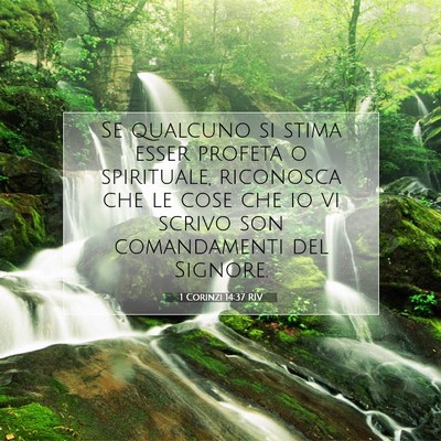 1 Corinzi 14:37 RIV Immagine del Versetto della Bibbia