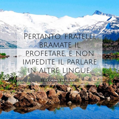 1 Corinzi 14:39 Versetto della Bibbia Spiegato
