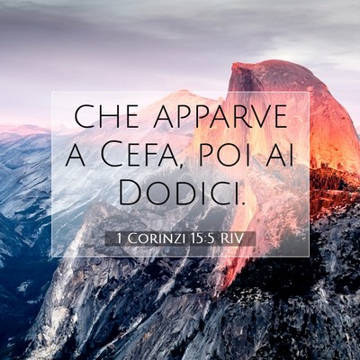 1 Corinzi 15:5 RIV Immagine del Versetto della Bibbia