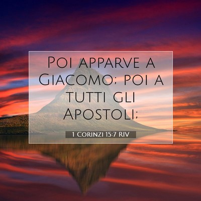 1 Corinzi 15:7 Versetto della Bibbia Spiegato