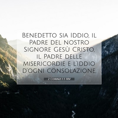 2 Corinzi 1:3 RIV Immagine del Versetto della Bibbia
