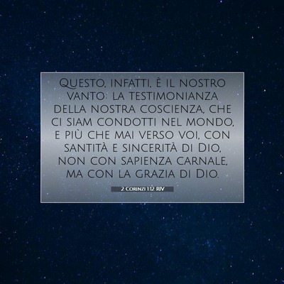 2 Corinzi 1:12 Versetto della Bibbia Spiegato