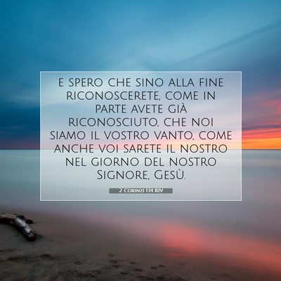 2 Corinzi 1:14 Versetto della Bibbia Spiegato