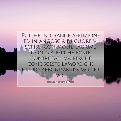 2 Corinzi 2:4 Versetto della Bibbia Spiegato