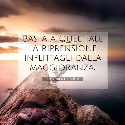 2 Corinzi 2:6 Versetto della Bibbia Spiegato