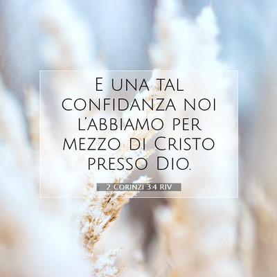 2 Corinzi 3:4 RIV Immagine del Versetto della Bibbia