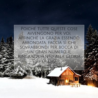 2 Corinzi 4:15 RIV Immagine del Versetto della Bibbia