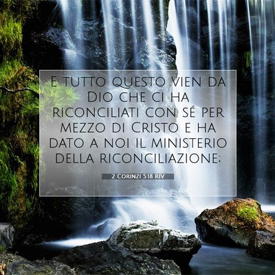 2 Corinzi 5:18 RIV Immagine del Versetto della Bibbia