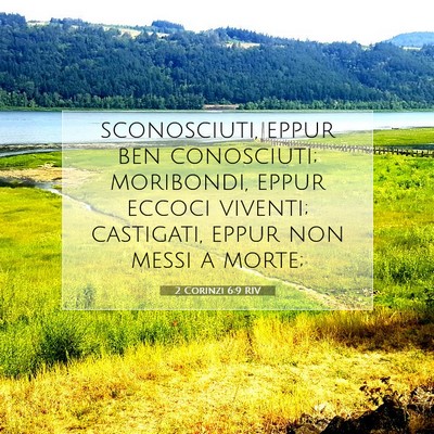 2 Corinzi 6:9 Versetto della Bibbia Spiegato