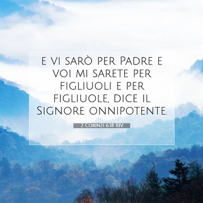 2 Corinzi 6:18 RIV Immagine del Versetto della Bibbia