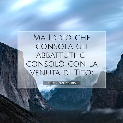 2 Corinzi 7:6 RIV Immagine del Versetto della Bibbia