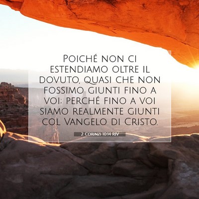 2 Corinzi 10:14 Versetto della Bibbia Spiegato