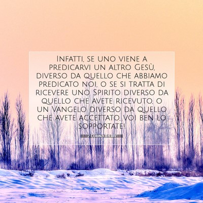 2 Corinzi 11:4 RIV Immagine del Versetto della Bibbia