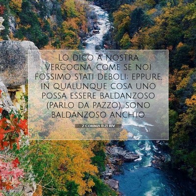 2 Corinzi 11:21 RIV Immagine del Versetto della Bibbia