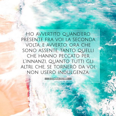 2 Corinzi 13:2 RIV Immagine del Versetto della Bibbia