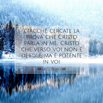 2 Corinzi 13:3 Versetto della Bibbia Spiegato