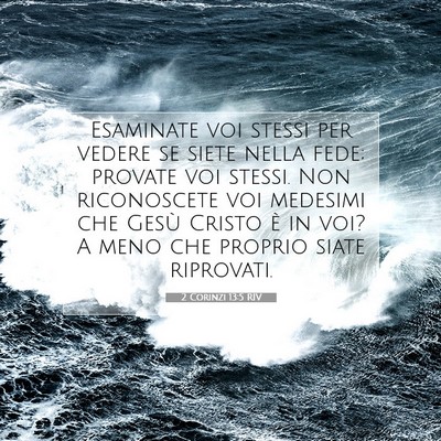 2 Corinzi 13:5 RIV Immagine del Versetto della Bibbia