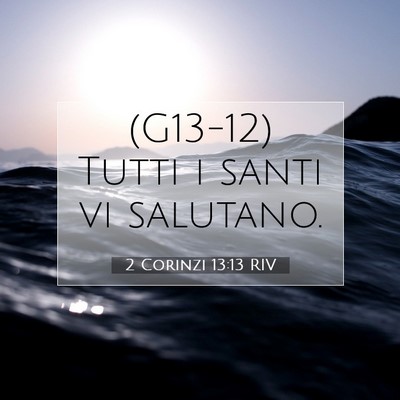 2 Corinzi 13:13 Versetto della Bibbia Spiegato