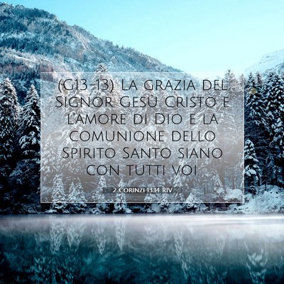 2 Corinzi 13:14 RIV Immagine del Versetto della Bibbia