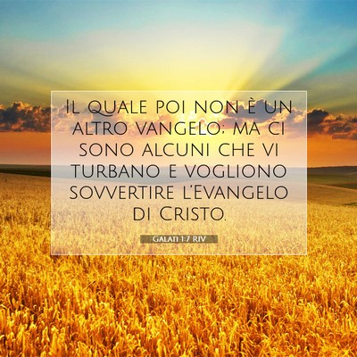 Galati 1:7 Versetto della Bibbia Spiegato