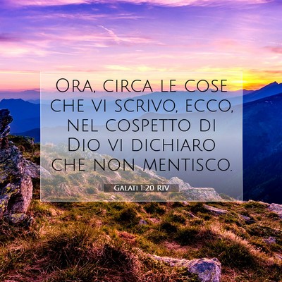 Galati 1:20 Versetto della Bibbia Spiegato