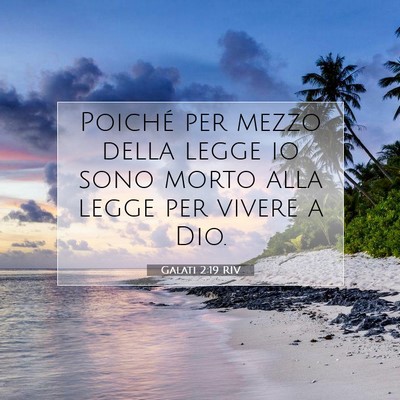 Galati 2:19 RIV Immagine del Versetto della Bibbia
