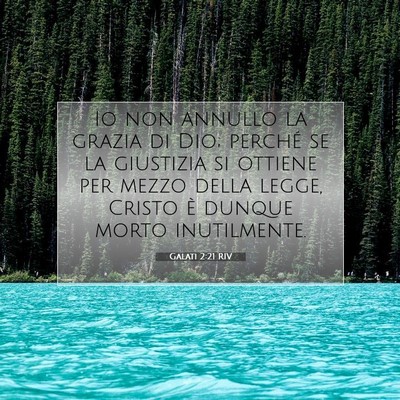 Galati 2:21 RIV Immagine del Versetto della Bibbia