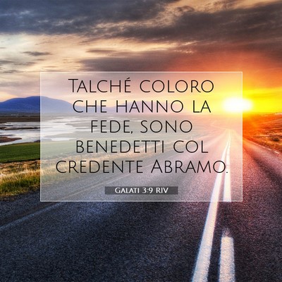 Galati 3:9 RIV Immagine del Versetto della Bibbia