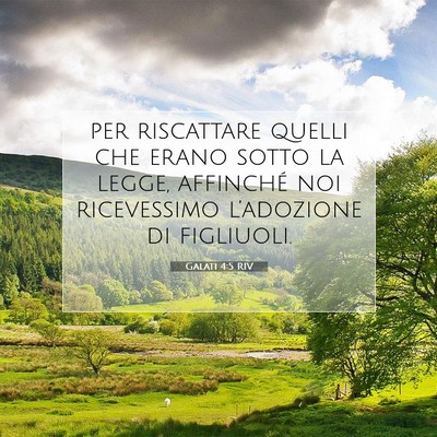 Galati 4:5 RIV Immagine del Versetto della Bibbia