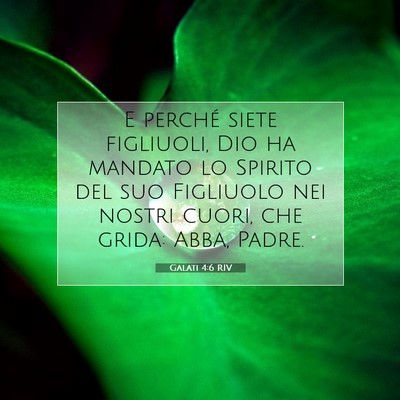 Galati 4:6 RIV Immagine del Versetto della Bibbia