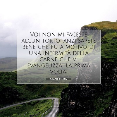 Galati 4:13 RIV Immagine del Versetto della Bibbia