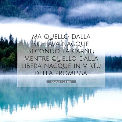 Galati 4:23 RIV Immagine del Versetto della Bibbia