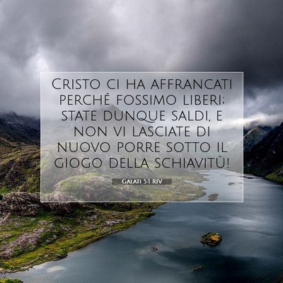 Galati 5:1 RIV Immagine del Versetto della Bibbia