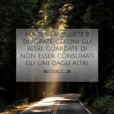 Galati 5:15 RIV Immagine del Versetto della Bibbia