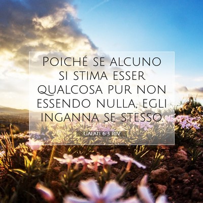 Galati 6:3 RIV Immagine del Versetto della Bibbia