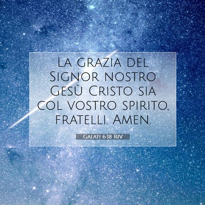 Galati 6:18 Versetto della Bibbia Spiegato