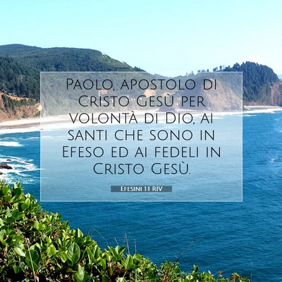 Efesini 1:1 Versetto della Bibbia Spiegato