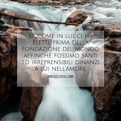 Efesini 1:4 Versetto della Bibbia Spiegato