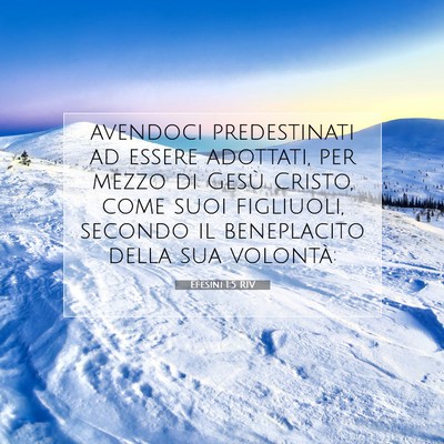 Efesini 1:5 Versetto della Bibbia Spiegato
