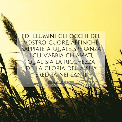 Efesini 1:18 Versetto della Bibbia Spiegato