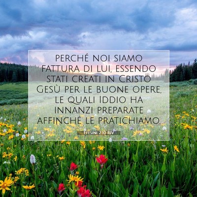 Efesini 2:10 RIV Immagine del Versetto della Bibbia