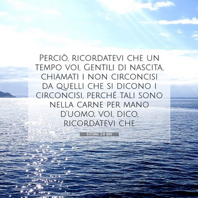 Efesini 2:11 RIV Immagine del Versetto della Bibbia