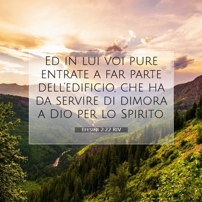 Efesini 2:22 RIV Immagine del Versetto della Bibbia