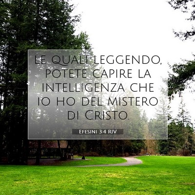 Efesini 3:4 Versetto della Bibbia Spiegato
