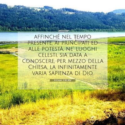 Efesini 3:10 RIV Immagine del Versetto della Bibbia