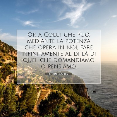 Efesini 3:20 RIV Immagine del Versetto della Bibbia