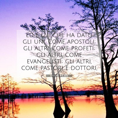 Efesini 4:11 RIV Immagine del Versetto della Bibbia