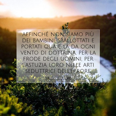 Efesini 4:14 RIV Immagine del Versetto della Bibbia