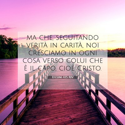 Efesini 4:15 RIV Immagine del Versetto della Bibbia