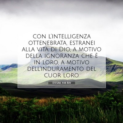 Efesini 4:18 RIV Immagine del Versetto della Bibbia